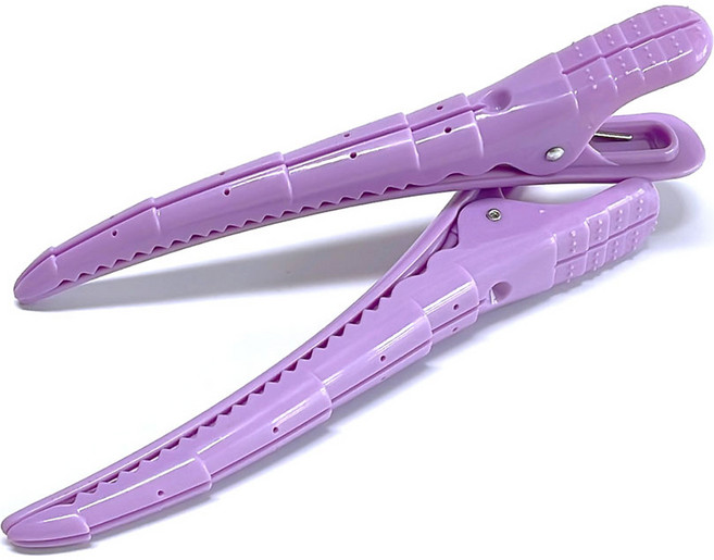 바다가 전문가용 퍼펙트 헤어클립 2p, 퍼플, 1개