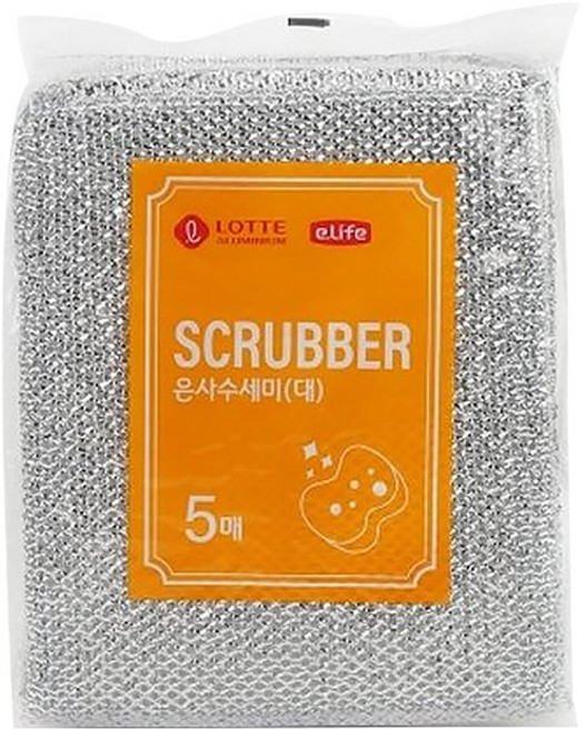 롯데이라이프 은사 수세미 대, 5개입, 1개