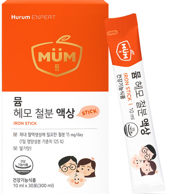 MUM 헤모 철분 액상 30p, 300ml, 1개