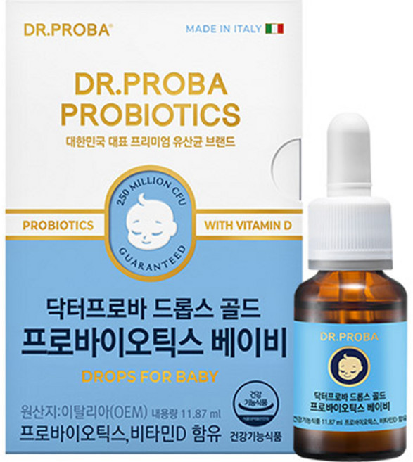 닥터프로바 드롭스 골드 프로바이오틱스 베이비, 11.87ml, 1개