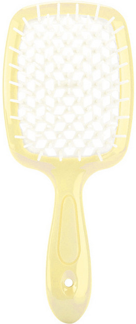 리빙홈디테일 볼륨 헤어브러쉬, 옐로우핸들 + 화이트, 1개