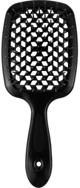 리빙홈디테일 볼륨 헤어브러쉬, 블랙핸들 + 블랙, 1개