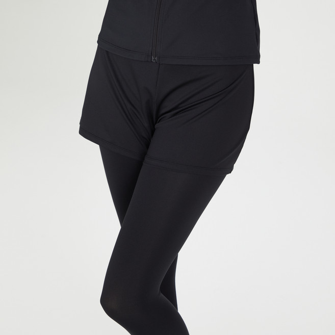 엘르 여성용 베이직 로고 워터 반바지 레깅스 E3NLOLW91