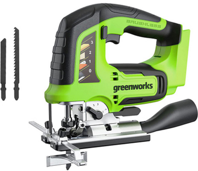 greenworks 充電式無刷線鋸機主機 24V + 鋸片 2p 套組, 1套