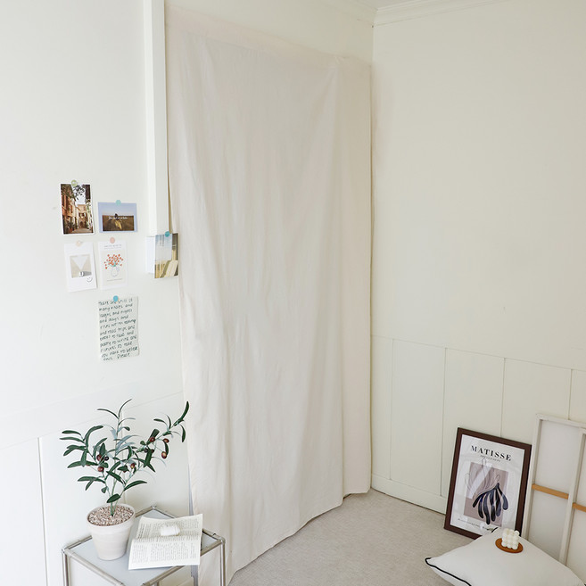 까사베르데 올유니드 붙이는 벨크로형 찍찍이 가리개 커튼