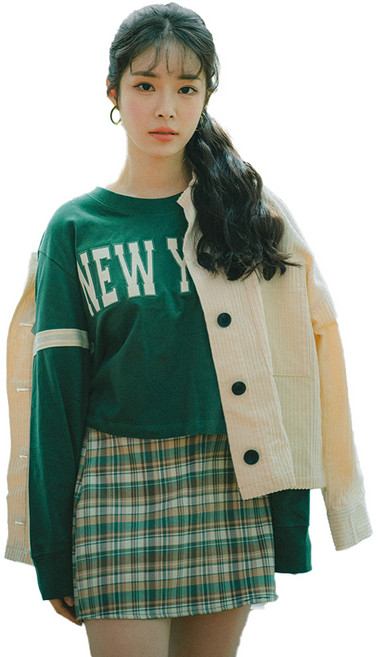 여성용 미니핀 집게형 포니테일 히피펌 부분가발 45cm, 1개, 다크블랙