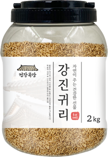 건강곡간 강진귀리 통, 2kg, 1개