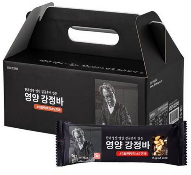 김규흔한과 영양강정바 25p, 375g, 1개
