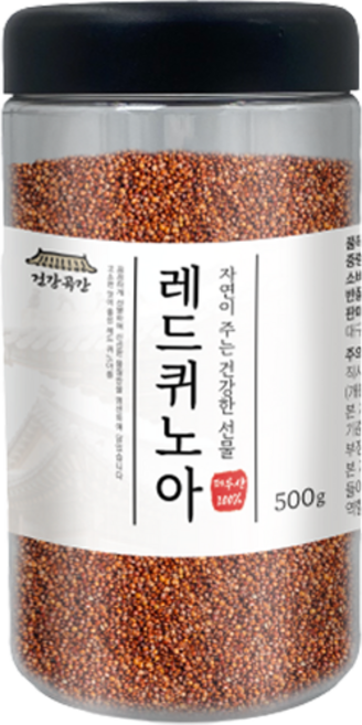 건강곡간 페루산 레드퀴노아 통, 500g, 1개