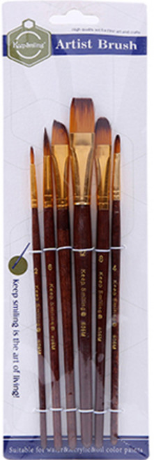 킵스마일링 코히모 아티스트 붓 브러쉬 6P 세트, 6종, 1세트