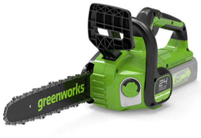 greenworks 24V 充電式上握把鏈鋸機 主機, 1個