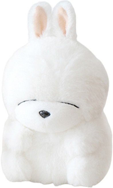 MASHIMARO 賤兔 坐姿迷你絨毛娃娃, 1個, 15cm, 白色