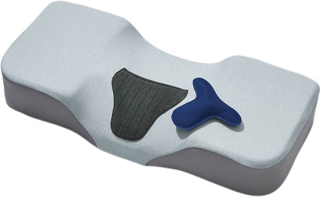 웰퍼니쳐 리커브 목 찜질 메모리폼 베개, 혼합색상, 1개