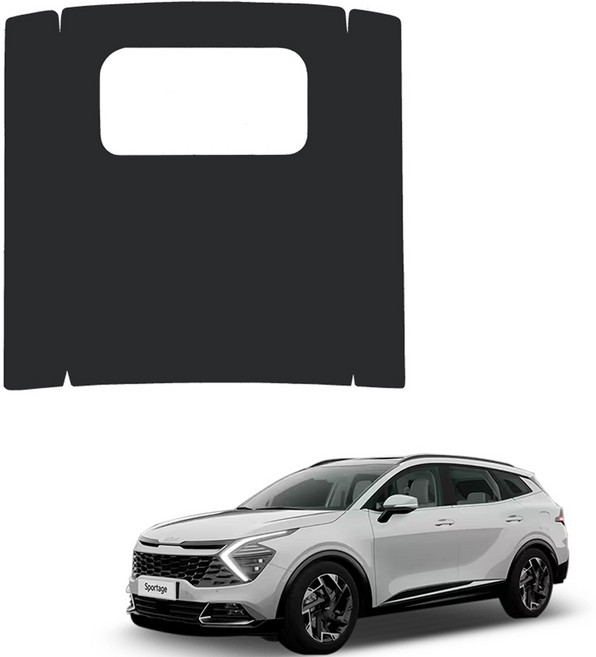 메이튼 스크래치 순정 컬러 가죽 2열 콘솔 뒷면 커버 SC, 블랙, 1개