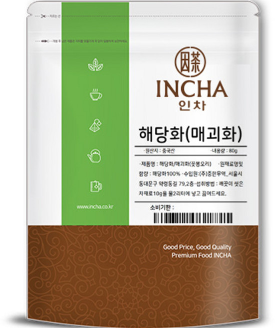 인차 해당화 매괴화 장미과 꽃차, 1개, 80g, 1개입
