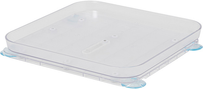 이지앤프리 턴메이트 회전트레이 냉장고 턴테이블 정사각 투명, 1개입, 1개