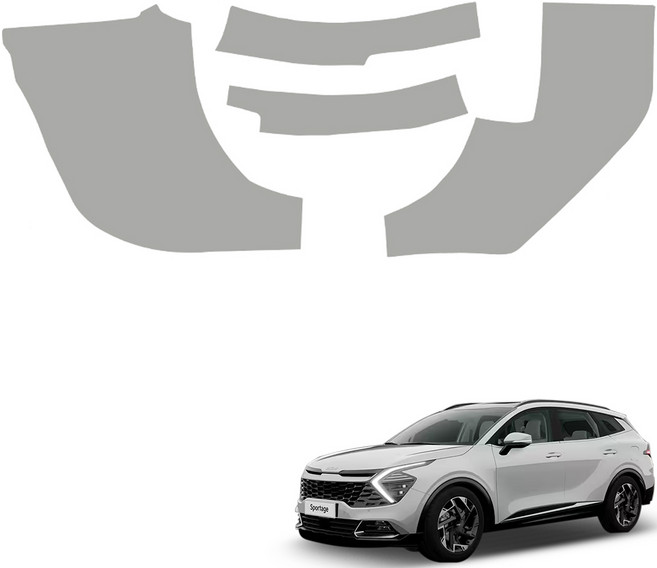 메이튼 스크래치 순정 컬러 가죽 카울 사이드 커버 SC, 스포티지 NQ5, 그레이