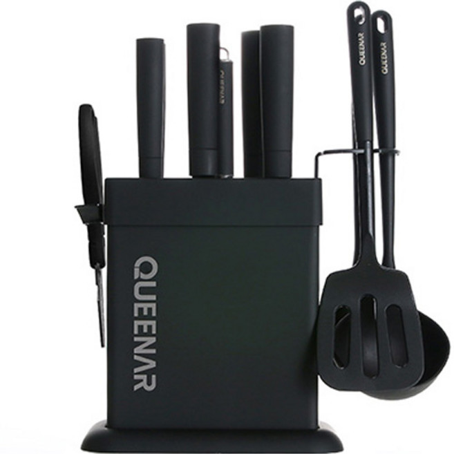 퀸나 반디엠파이어 블랙 에디션 칼블럭 & 키친툴, 1세트, 11종