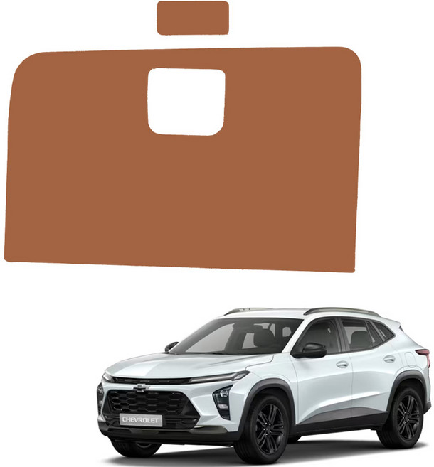 메이튼 스크래치 순정 컬러 가죽 글로브박스 커버 SC, 쉐보레 트랙스 크로스오버, 브라운