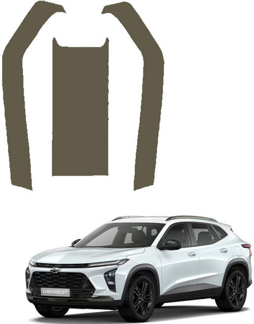 메이튼 스크래치 순정 컬러 가죽 2열 콘솔 뒷면 커버 SC, 쉐보레 트랙스 크로스오버, 카키