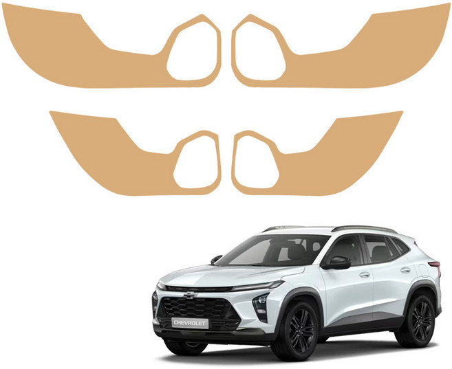 메이튼 스크래치 순정 컬러 가죽 도어커버 SC, 쉐보레 트랙스 크로스오버, 새들브라운