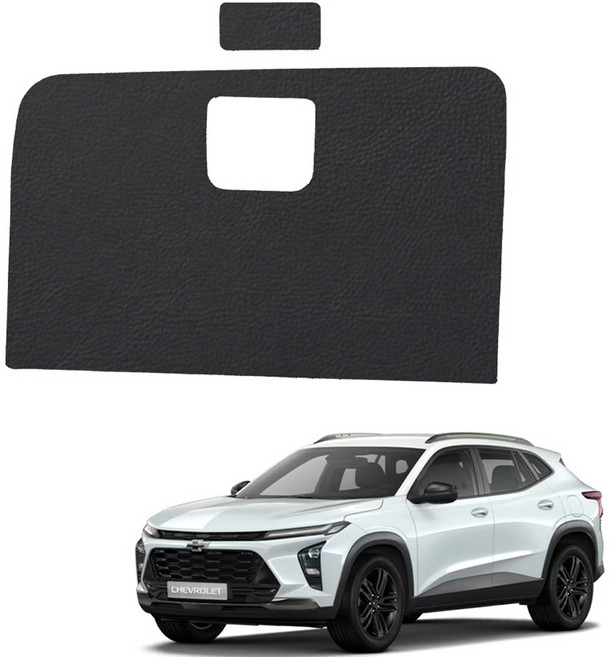 메이튼 스크래치 순정 컬러 가죽 글로브박스 커버 SC, 쉐보레 트랙스 크로스오버, 블랙