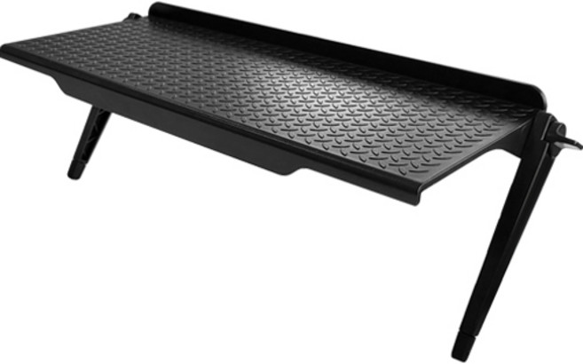 피키픽스 모니터 TV 상단선반 셋탑박스 공유기거치대, 블랙, 1개