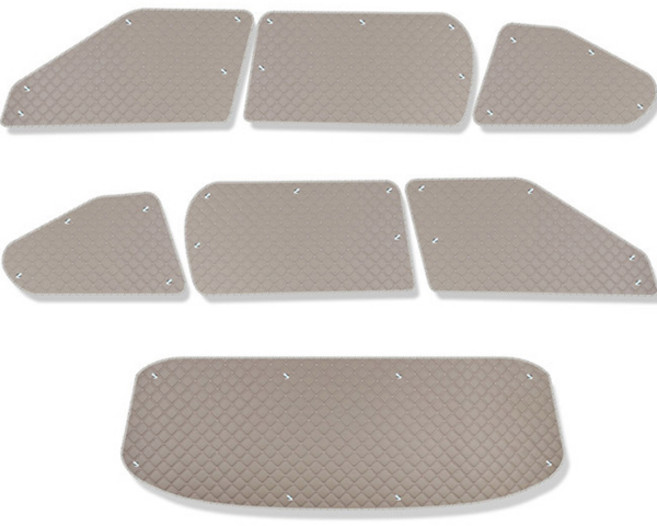 지엠지모터스 기아자동차 EV9 차량용 햇빛가리개 7p 세트, 코튼베이지, 1세트