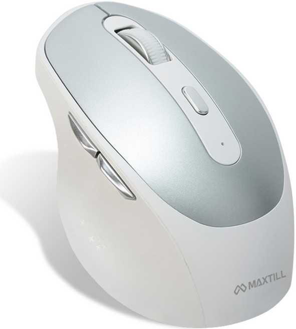 맥스틸 저소음 블루투스 무선 마우스, MO-BTM40C, 화이트
