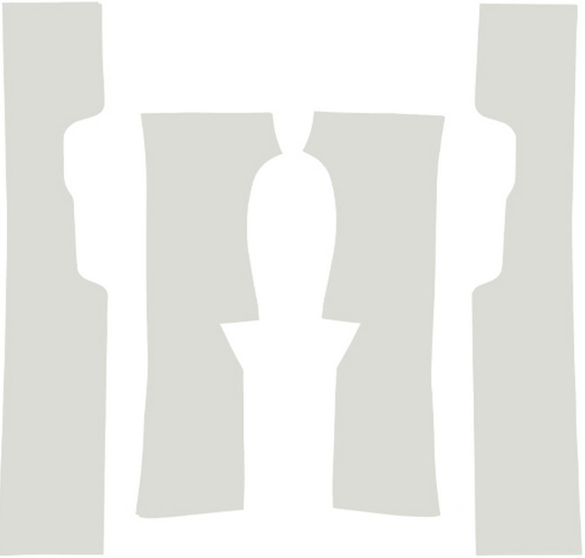 메이튼 순정 컬러 가죽 스크래치 도어스텝 커버 4종 세트 SC, 기아 스포티지 NQ5 가솔린, 라이트그레이