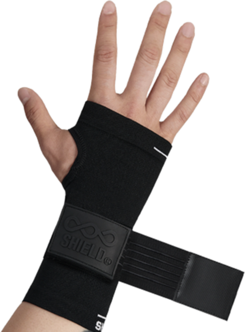 쉴드 X BAND 손목 보호대 블랙 + 화이트 양손 세트, 1세트