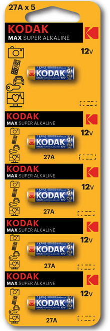 코닥 MAX 27A(MN27) 12V 알카라인 특수건전지, 5개입, 1개