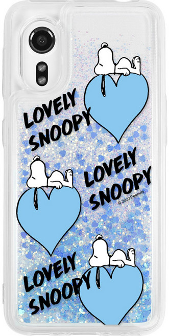 스누피 러블리 글리터 휴대폰 케이스 러블리패턴