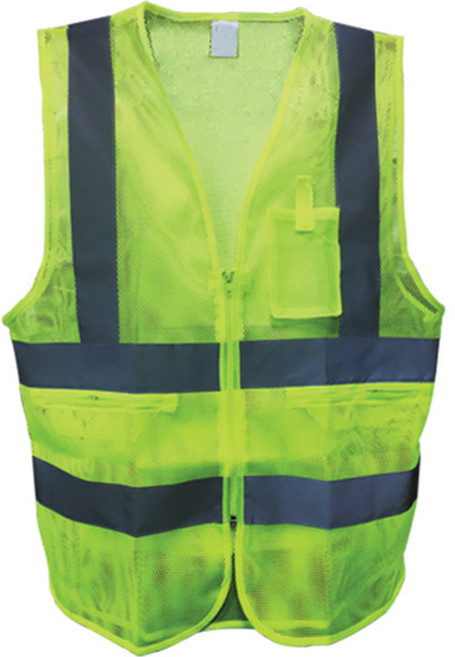 가드맨 현장 작업용 형광 안전조끼, 노랑, 1개