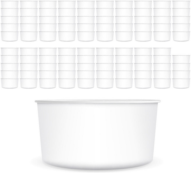 대한 종이용기 750ml 12.4 x 7.4 cm, 100개입, 1개