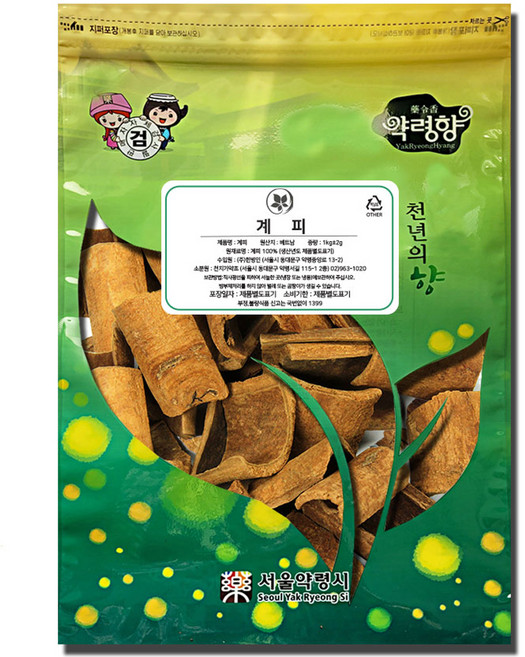 천지가약초 잘게 썰린 육계 계피, 1kg, 1개