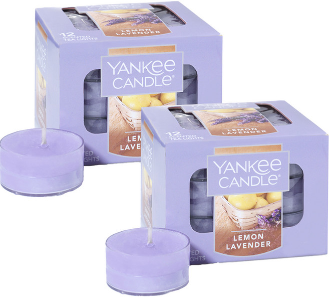 양키캔들 티라이트 12p, 레몬라벤더, 2개
