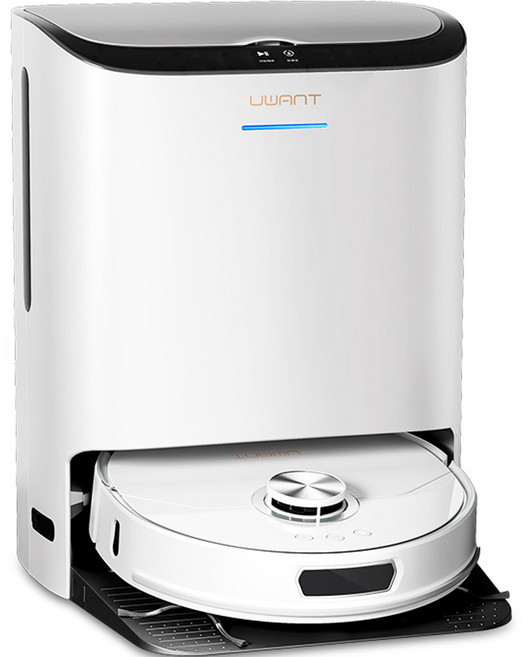 유원트 물걸레 로봇청소기 에디슨2, U200, 화이트