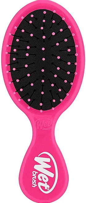 웻브러쉬미니디탱글러헤어브러쉬, 핑크, 1개 - 쿠팡
