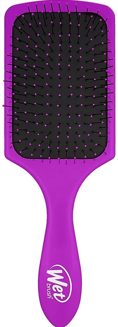 웻브러쉬 패들 디탱글러 헤어브러쉬, 퍼플, 1개 - 쿠팡