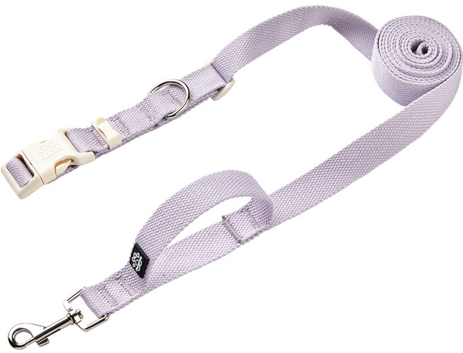 멍템 강아지 팔레트 핸즈프리 리드줄, 파스텔퍼플, 1개