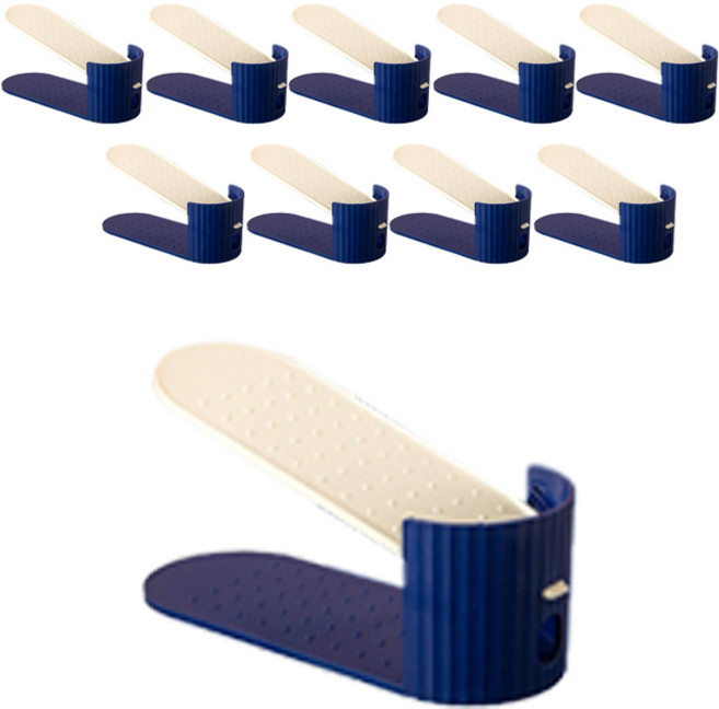 레디박스 개별형 슈즈렉 신발정리대, 블루, 10개