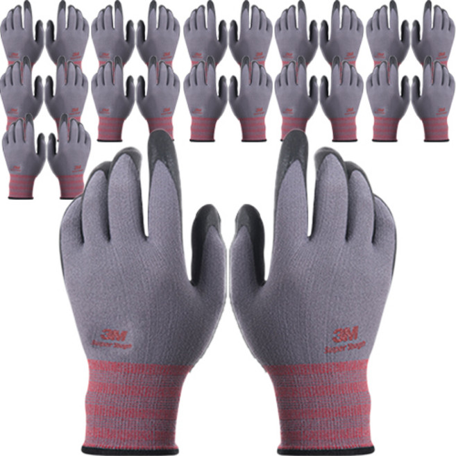 쓰리엠 슈퍼터프 NBR 스마트 터치 안전장갑, 혼합 색상, 12개