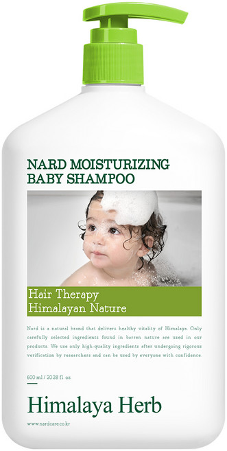 나드 모이스처 베이비 샴푸, 600ml, 1개