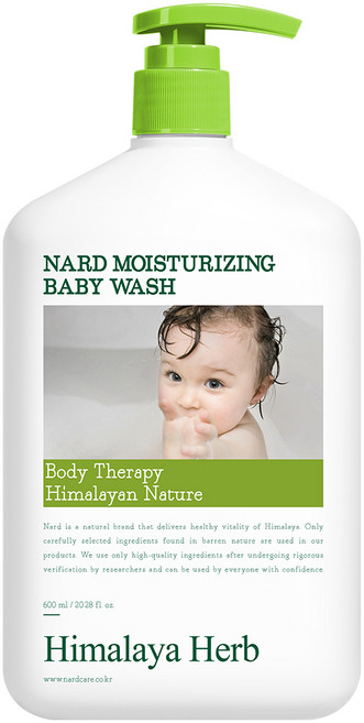 나드 모이스처 베이비 워시, 600ml, 1개