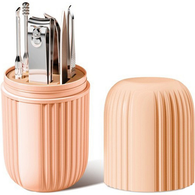 깔끔 네일케어 도구 세트, 핑크, 1세트