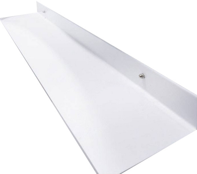 제이에스맘 무타공 다용도 화장실 일자형 선반 + 흡착패드 2p, 화이트, 1개