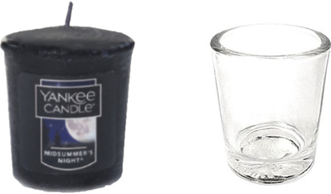 양키캔들 보티브 캔들 + 홀더 세트, 미드썸머나잇, 1개, 49g