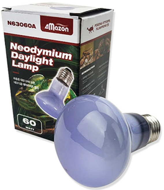 아마존 파충류용 램프 네오디움 데이라이트 스팟 60W N63060A, 1개