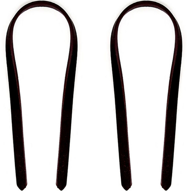 펠트하우스 슬림 가죽 스트랩 수예소품 M, 블랙, 2개